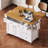 Kitchen Island with Drop Leaf,Spacious Storage,and Wheels for Enhanced Mobility and Organization-174391892