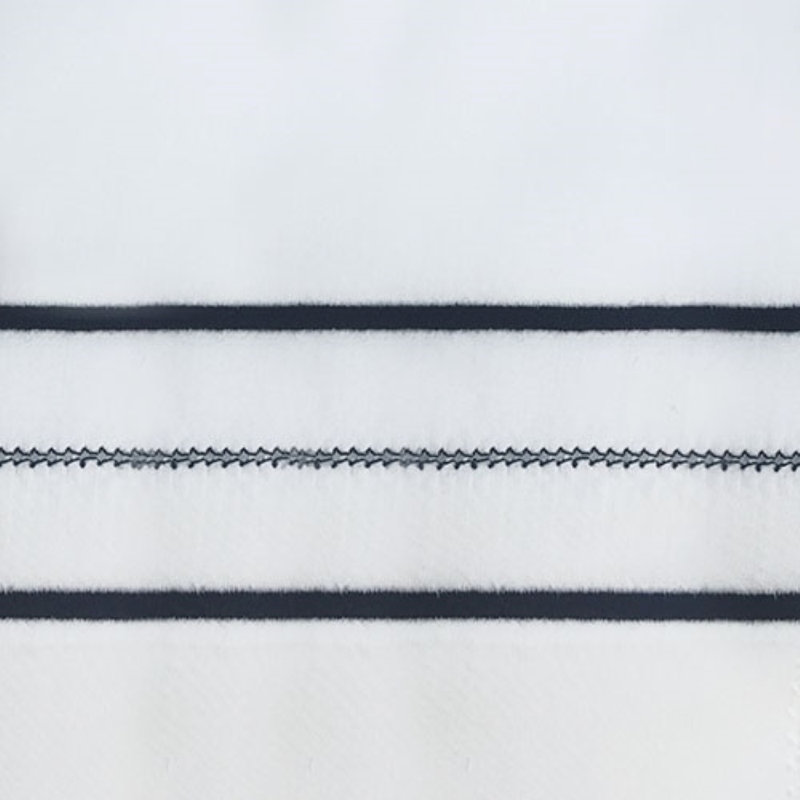 Ensemble de housse de couette Triad Percale, Housse de couette simple et 2 taies décoratives, Blanc/Noir