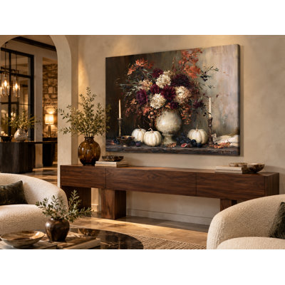 Davaeh " Rustic Urn Autumn Arrangement "
