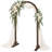 Winado 7 ft Arched Solid Wood Wedding Arbor Backdrop for Ceremony and Party