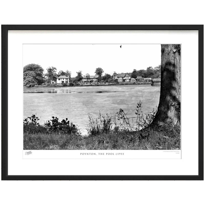 Poynton, The Pool C1955 - Single Picture Frame Print, 40cm H x 50cm W x 2.3cm D