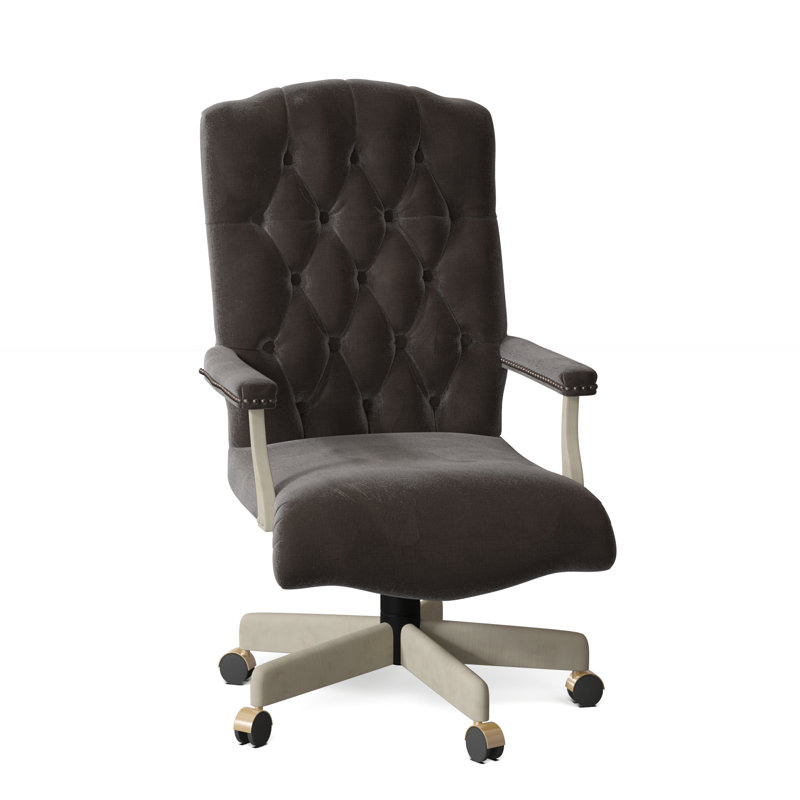 Fauteuil de direction pivotant Stanford, Bronze vieilli, 9953 vison, Amande chamois
