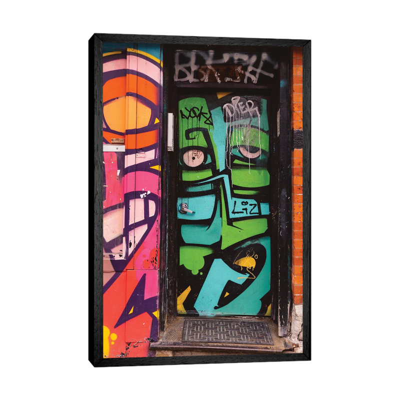 Chicago 1 Piece Wall Art on Canvas, 66.04cm H x 45.72cm W x 3.81cm D, Black Framed
