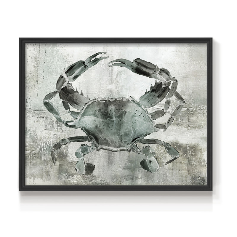 Crabe neutre II - reproduction encadrée - réarmable, H 8 po x l 10 po, Noir