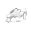 Luxueuse chaise longue sculptée en bois massif-434154392