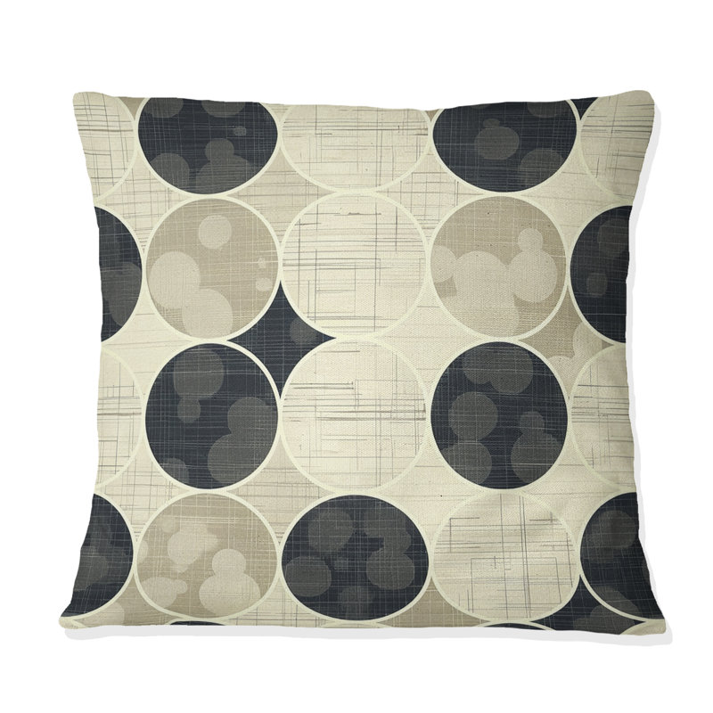 Coussin décoratif beige Midcentury II - Midcentury, H 16 po x l 16 po