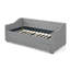Lit de jour simple, lit de jour convertible rembourré avec dossier capitonné, canapé-lit polyvalent 3 en 1 avec lit gigogne escamotable et rangement latéral, parfait pour les petits espaces de vie - noir-129866089