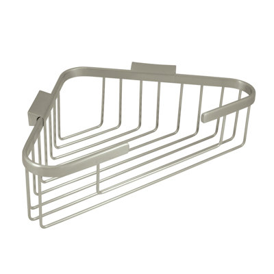 Deltana WBC1310U15 Wire Basket, 13-1/4" x 10-1/4" Triangular Corner in Brushed Nickel