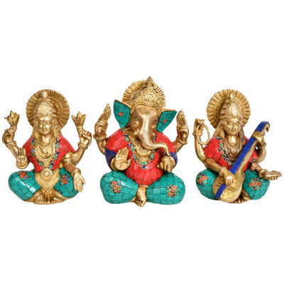 Lakshmi Ganesha et Saraswati