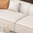 94.49” Orange on White Creative Sofa Set