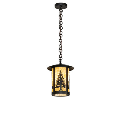 Luminaire suspendu lanterne artisanal 1 lumière Atanaska