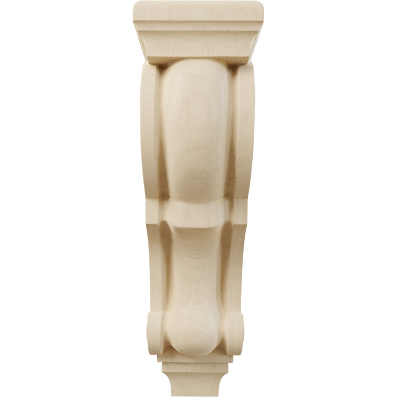 Corbeaux de bois prêts à être peints ou teints - H 10 po x l 5 po, Chêne clair