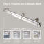 Rail extensible simple à panneau 5 panneaux brisé l 40 po à 70 po x H 91,4 po, largeur du panneau 15,75 po