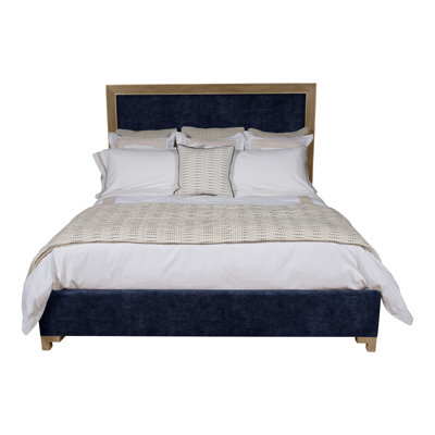 Louise/Lawrence King Upholstered Low Profile Panel Bed
