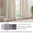 Imani 100% Cotton Printed Boho Single Curtain Panel with Tufted Chenille Stripe and Lining-341255939-313730713