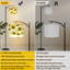  Lampe sur pied arc atomique rétro chat noir géométrique haute lampe sur pied moderne abat-jour réglable en lin à 3 couleurs