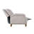 York Modern Transitional Linen Upholstered Recliner Accent Chair with Nailhead Trim - Grey-673605944