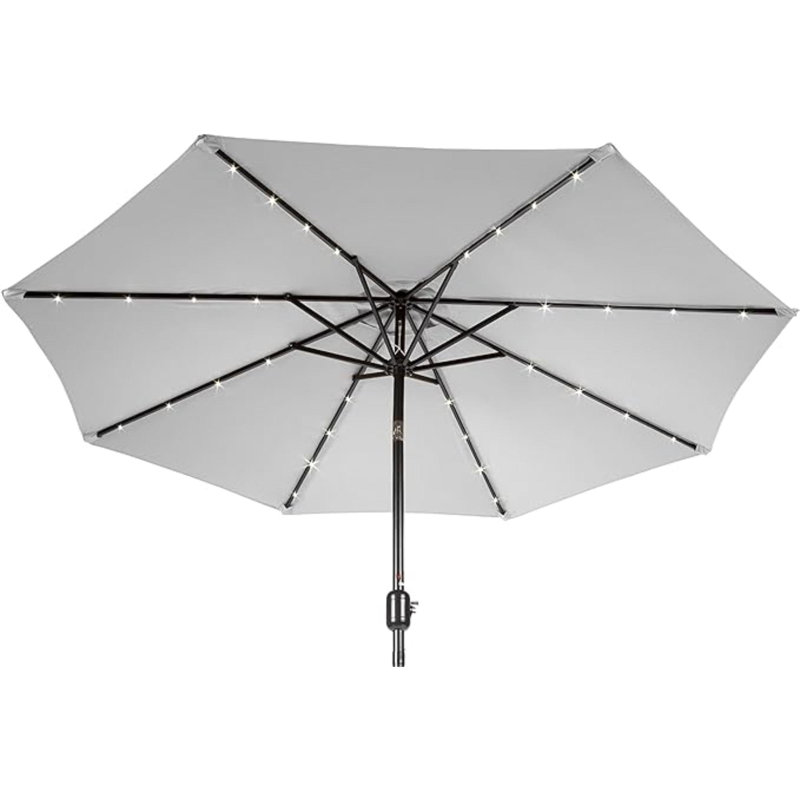 Parasol solaire à DEL 9 pi, Blanc