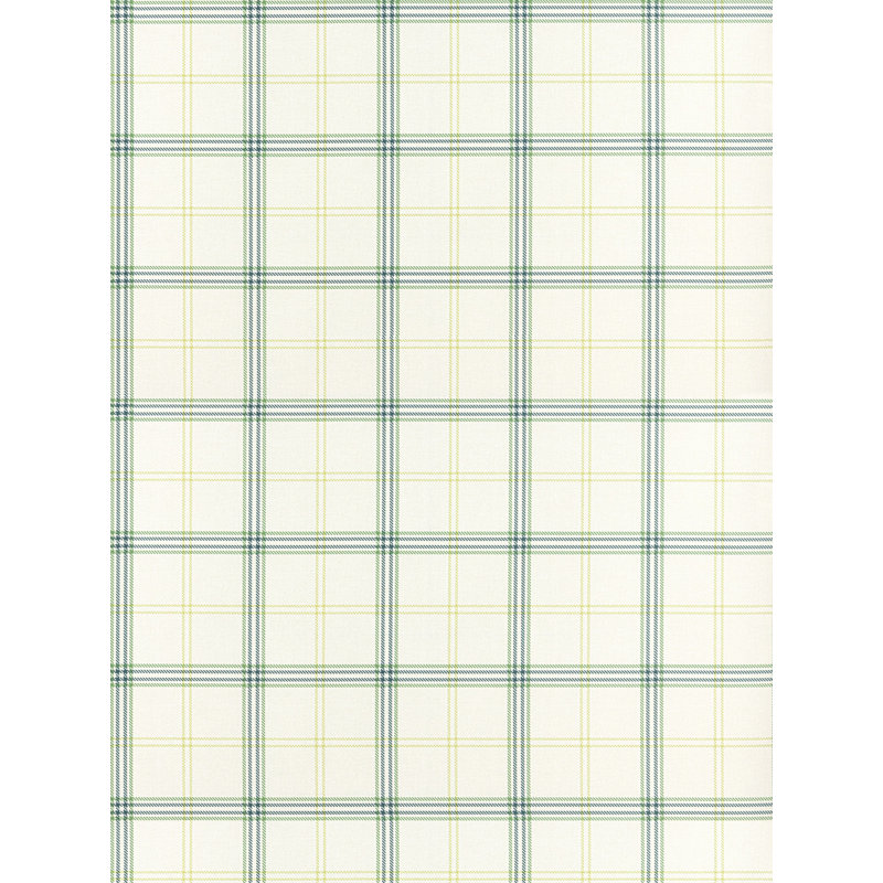 Ezra Plaid Wallcovering, Pear
