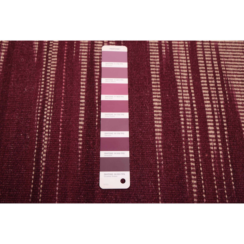 Ankim FW bourgogne, kilim rose 7 pi 11 po x 10 pi 4 po
