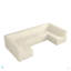 Canapé modulaire en forme de U, canapé modulaire compressé en velours côtelé de style minimaliste moderne, canapé-lit pour le salon, la chambre à coucher, canapé confortable à conception compacte et peu encombrante-563518012