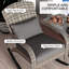 Chaise berçante d'extérieur en osier Adirondack, chaise berçante de patio en rotin-821140675
