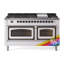 ILVE Nostalgie II Noblesse 60 inch Dual Fuel Range (9 Sealed Burners + Griddle, Triple Glass Door, RAL)-1960778452-1960778459
