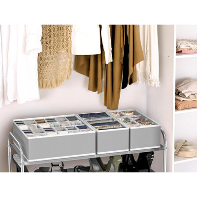 Closet Underwear Organizer Drawer Divider 4 Set