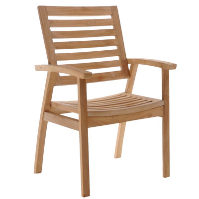 Kasandra Outdoor Teak Dining Armchair
