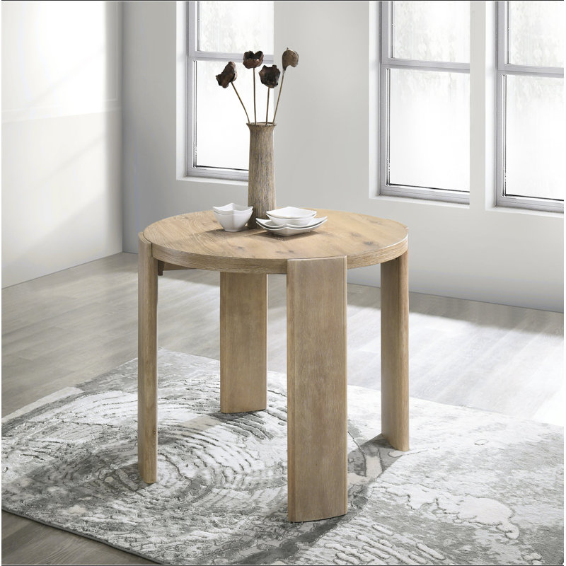 Bowen Oak Finish 47" Round Dining Table
