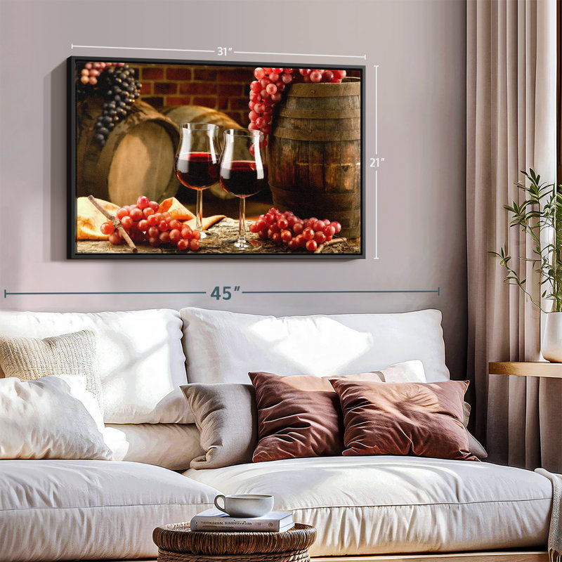 "Art mural romantique", H 21 po x l 31 po