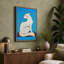 Arctic Fox Seated Mid-Century - Print-136808511-136808512