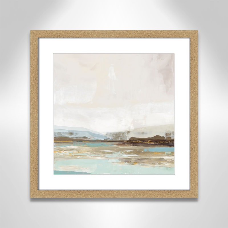 «Vibrance of Blue Print» par Allison Pearce, Naturel, H 17 po x l 17 po