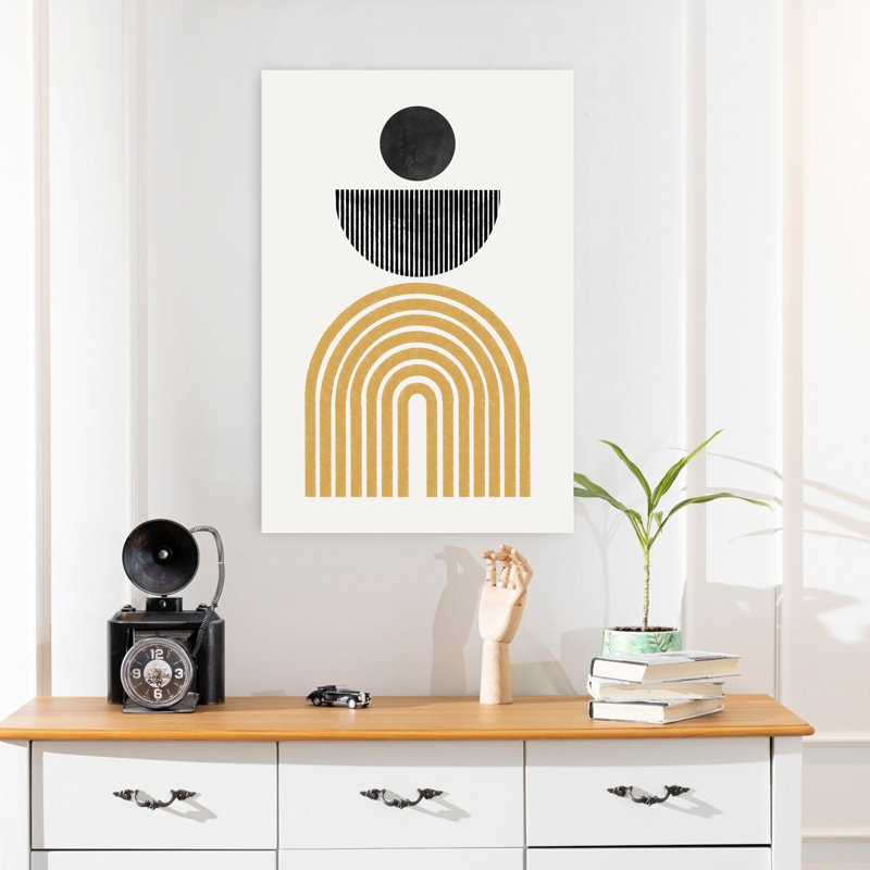 Contemporary Art Abstract Contemporary Minimalist Architecture Art, 24" H x 16" W