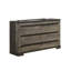 Commode large à 6 tiroirs Ruthe, bois-115685952