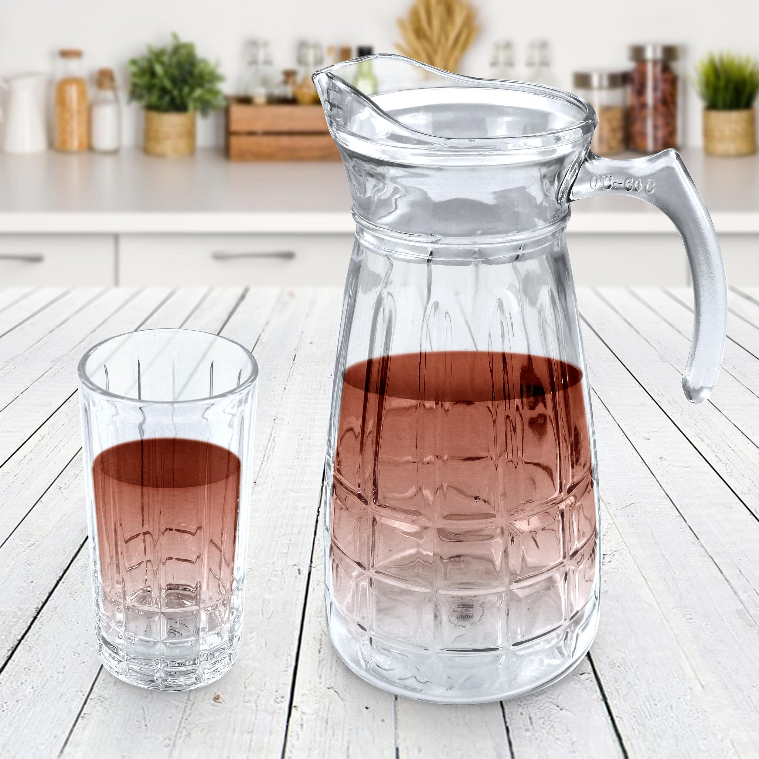 Red Barrel Studio® Glass Pitcher with Spout, 62 oz. Capacity