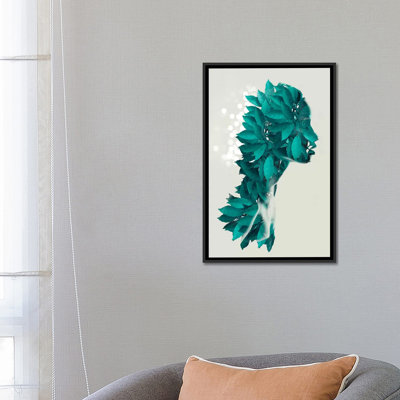 « masked feuillage » par vin zzep, impression sur toile tendue