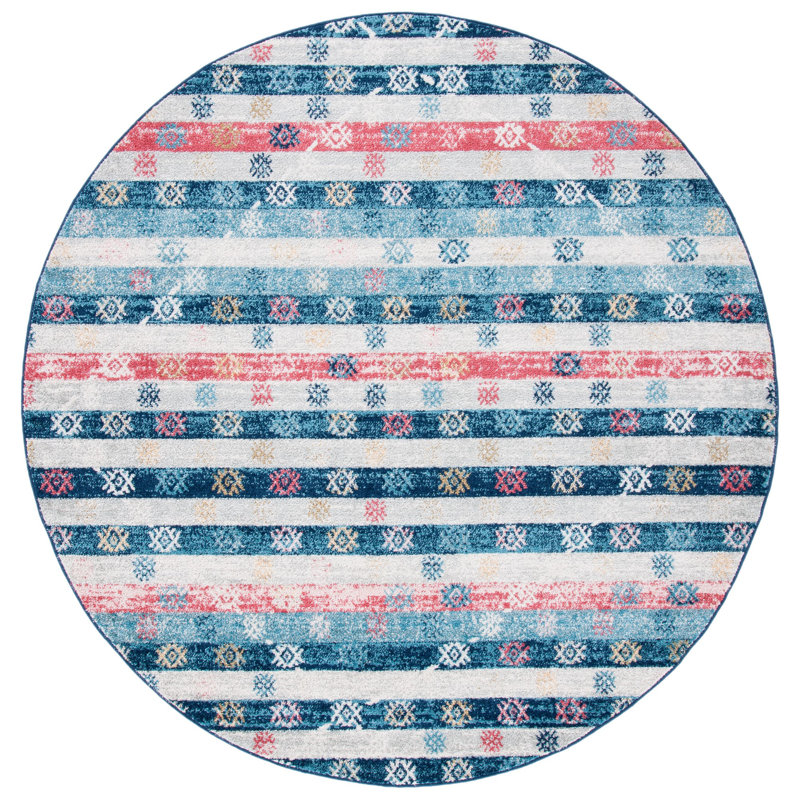 Bardwell Madison 700 Performance Geometric Rug, Round 6'7"