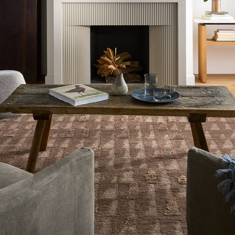 Hand Woven Wool Abstract Area Rug