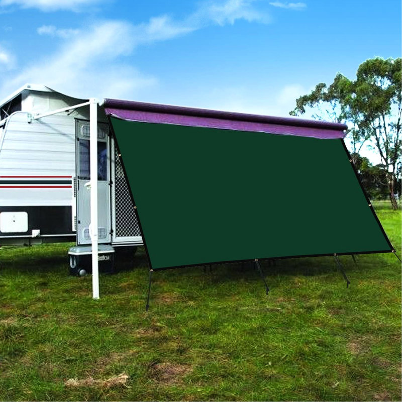 Ensemble de rideau pare-soleil RV, 8" W x 8" D, Vert foncé