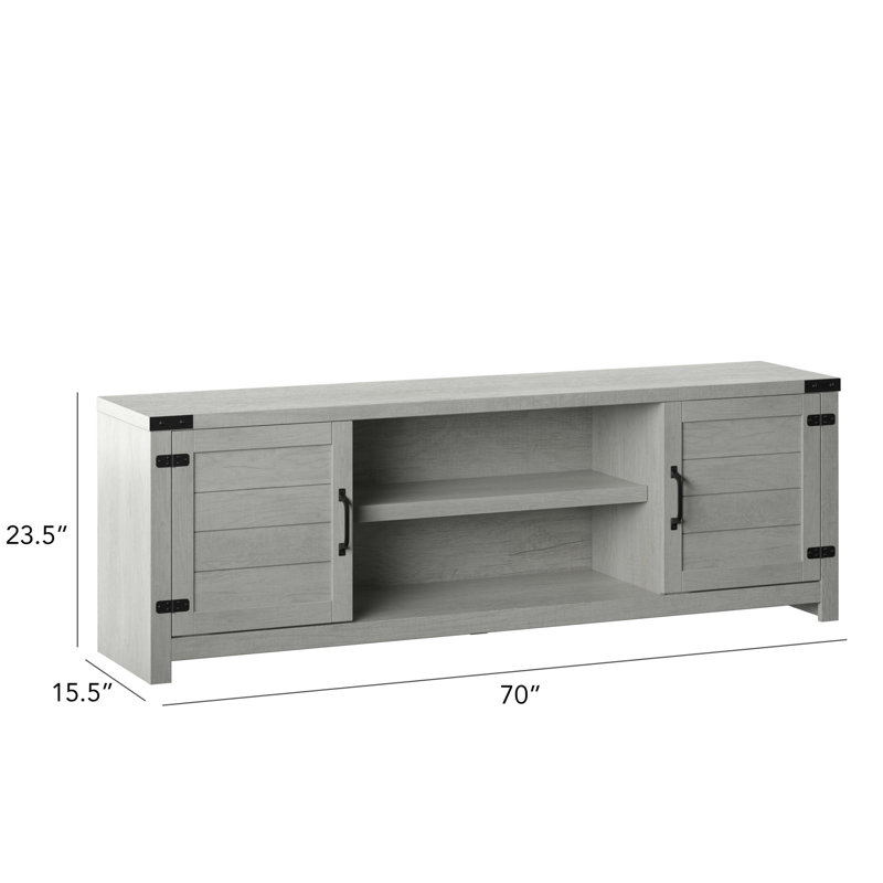 Guadalupe Unfinished TV Stand, Fairfax Oak