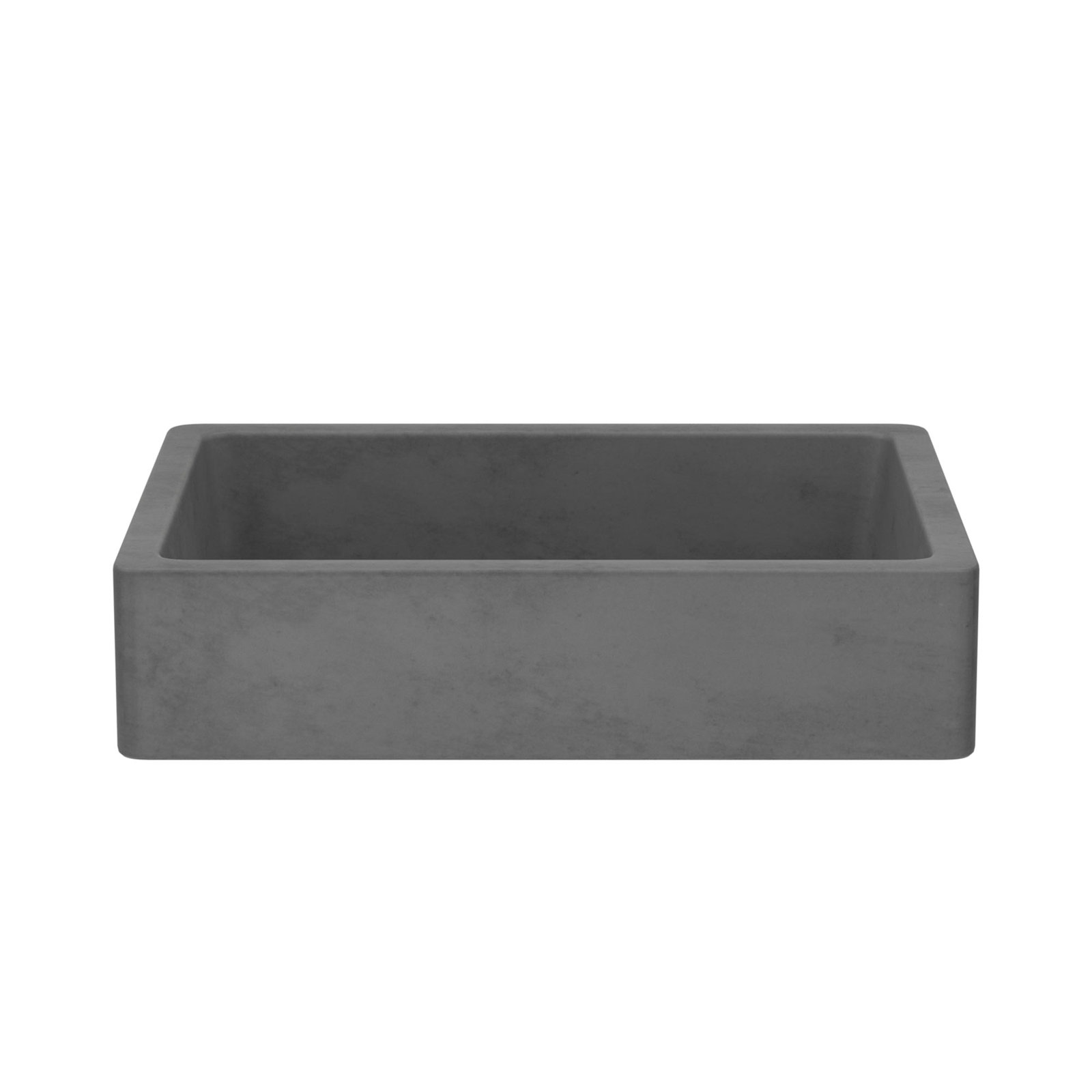NativeStone Nipomo  Concrete Handmade Rectangular Dual-Mount Bathroom Sink, Slate