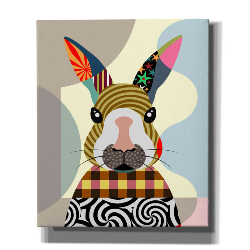 «L Bunny Studio» par Lanre Adefioyue, H 24 po x l 20 po x P 0,75 po