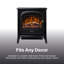 Dimplex Club Optiflame Electric flame effect Stove with 2kW heater and remote control, 51cm W-1510332004