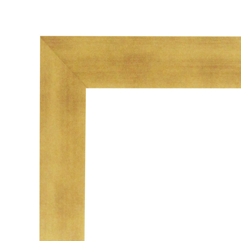 Flat Wall Mirror, Gold, 38" H x 32" W