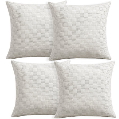 Aspire Homeware Embossed Square Velvet Cushion Covers