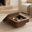 Table basse 31,5 "carrée avec rangement