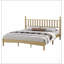 Lit plateforme en bois King Size avec tête de lit en forme de gourde, style rétro avec sommier à lattes en bois