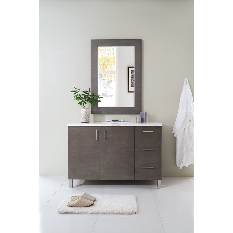 Metropolitan 48'' W Single Vanity, Silver Oak, Cala Blue