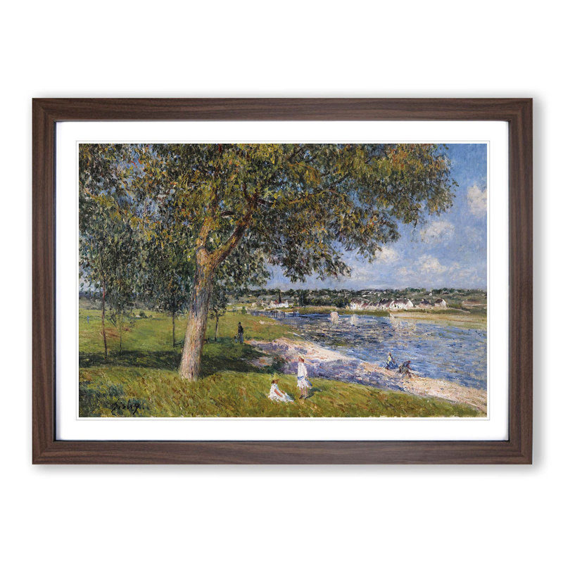 Alfred Sisley - Single Picture Frame Painting, Walnut